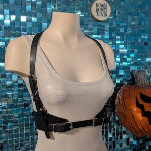 Black Leather Harness